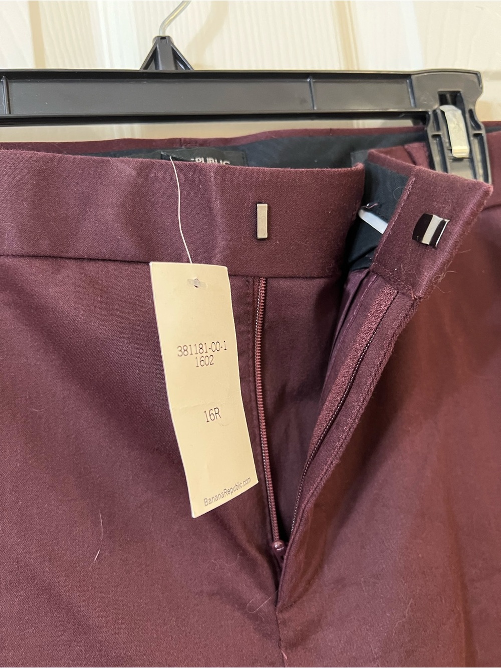 Banana Republic Women's Wine Straight-Leg Dress Pants - Picture 2 of 5